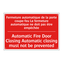 Fermeture automatique de la porte /.../ - Automatic Fire Door Closing Automatic /.../
