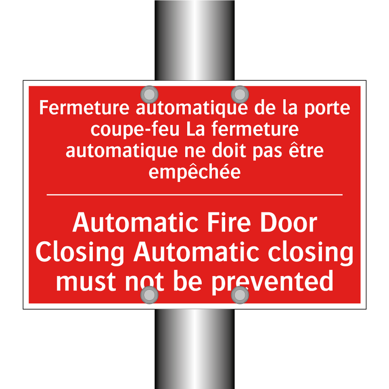 Fermeture automatique de la porte /.../ - Automatic Fire Door Closing Automatic /.../