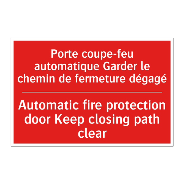 Porte coupe-feu automatique Garder /.../ - Automatic fire protection door /.../