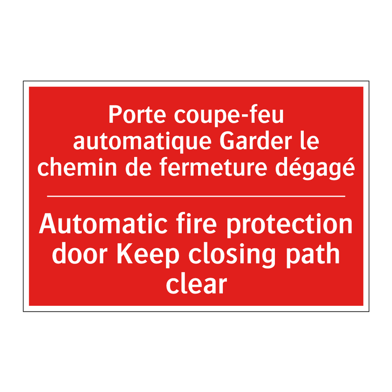 Porte coupe-feu automatique Garder /.../ - Automatic fire protection door /.../