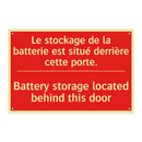 Le stockage de la batterie est /.../ - Battery storage located behind /.../