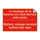 Le stockage de la batterie est /.../ - Battery storage located behind /.../