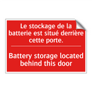 Le stockage de la batterie est /.../ - Battery storage located behind /.../
