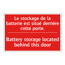 Le stockage de la batterie est /.../ - Battery storage located behind /.../