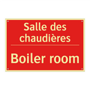 Salle des chaudières - Boiler room