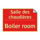 Salle des chaudières - Boiler room