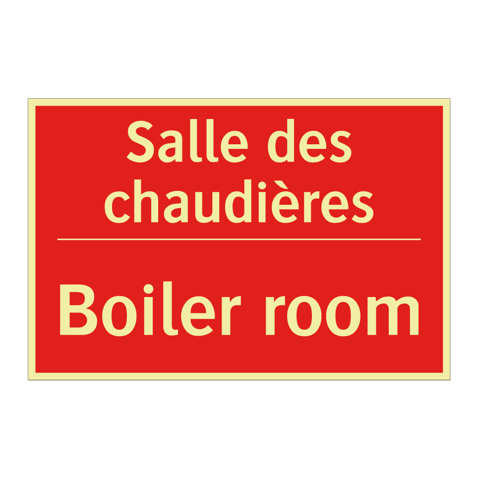 Salle des chaudières - Boiler room