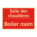 Salle des chaudières - Boiler room