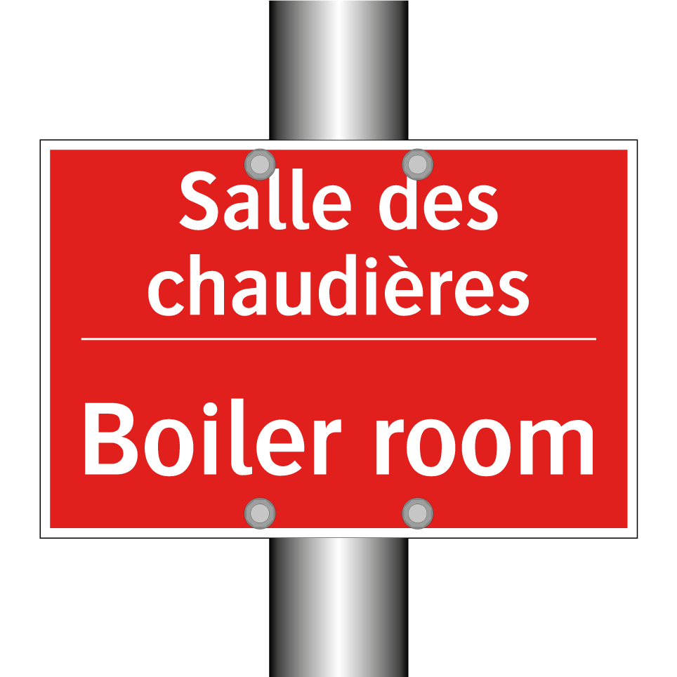 Salle des chaudières - Boiler room