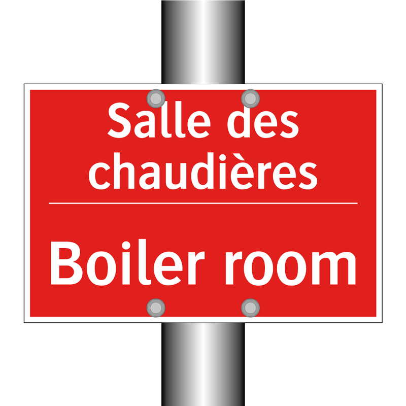Salle des chaudières - Boiler room