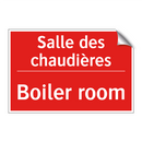 Salle des chaudières - Boiler room