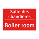 Salle des chaudières - Boiler room