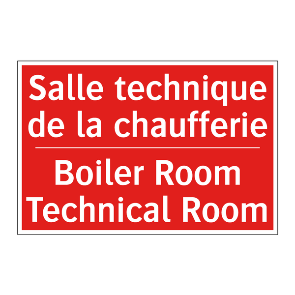 Salle technique de la chaufferie /.../ - Boiler Room Technical Room