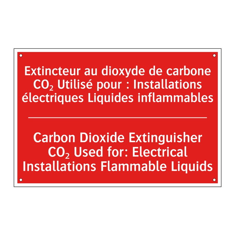 Extincteur au dioxyde de carbone /.../ - Carbon Dioxide Extinguisher CO₂ /.../
