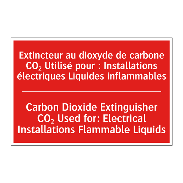 Extincteur au dioxyde de carbone /.../ - Carbon Dioxide Extinguisher CO₂ /.../