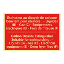 Extincteur au dioxyde de carbone /.../ - Carbon Dioxide Extinguisher Suitable /.../