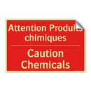 Attention Produits chimiques - Caution Chemicals