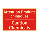 Attention Produits chimiques - Caution Chemicals