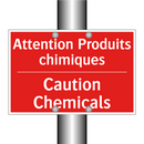 Attention Produits chimiques - Caution Chemicals