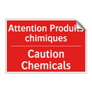 Attention Produits chimiques - Caution Chemicals