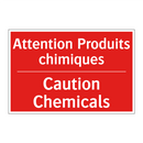Attention Produits chimiques - Caution Chemicals