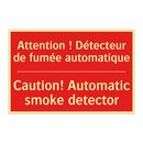 Attention ! Détecteur de fumée /.../ - Caution! Automatic smoke detector /.../