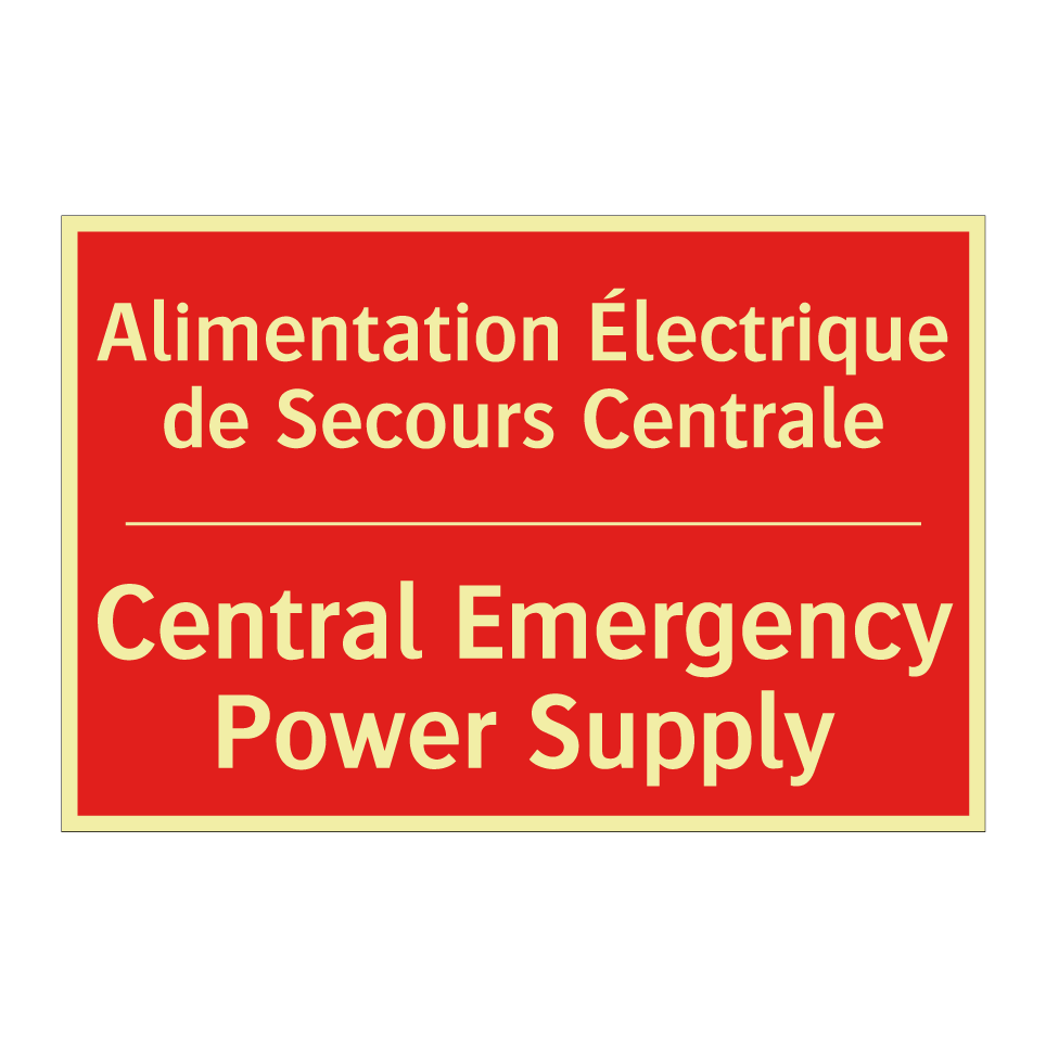 Alimentation Électrique de Secours /.../ - Central Emergency Power Supply