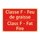 Classe F - Feu de graisse - Class F - Fat Fire
