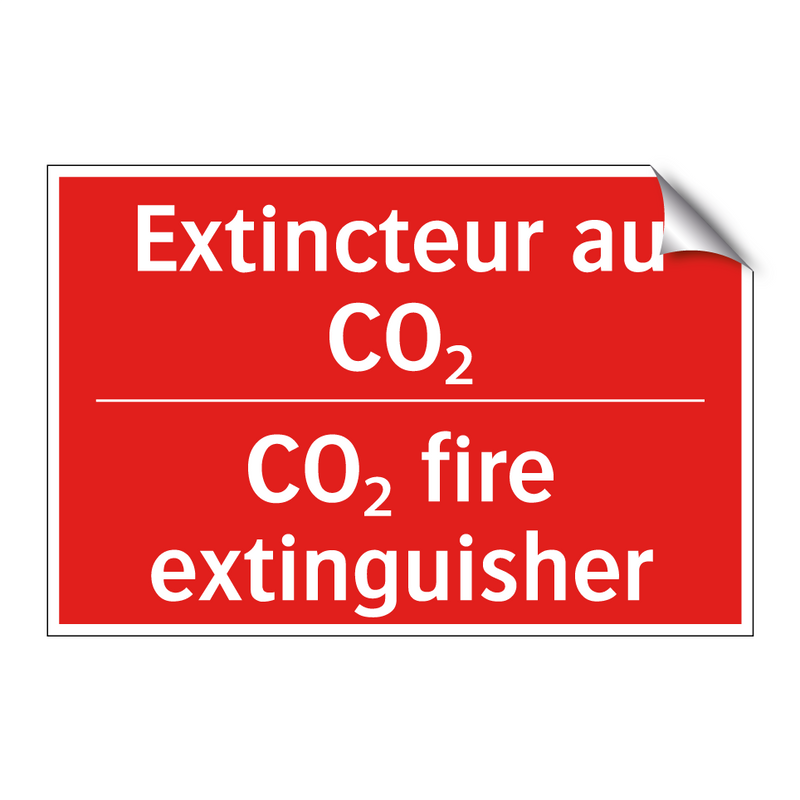 Extincteur au CO₂ - CO₂ fire extinguisher