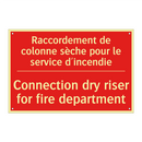 Raccordement de colonne sèche /.../ - Connection dry riser for fire /.../