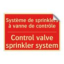 Système de sprinklers à vanne /.../ - Control valve sprinkler system