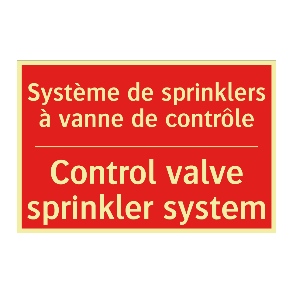 Système de sprinklers à vanne /.../ - Control valve sprinkler system