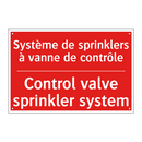 Système de sprinklers à vanne /.../ - Control valve sprinkler system