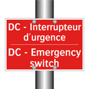 DC - Interrupteur d'urgence - DC - Emergency switch