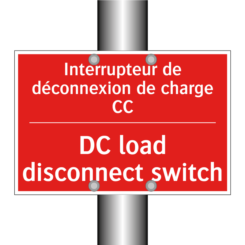 Interrupteur de déconnexion de /.../ - DC load disconnect switch