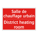 Salle de chauffage urbain - District heating room