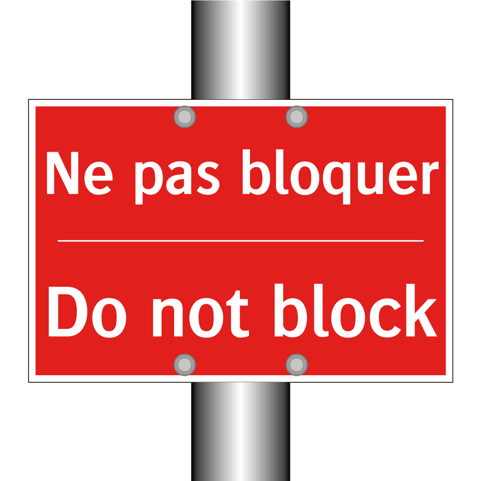 Ne pas bloquer - Do not block