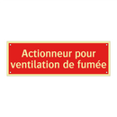Actionneur pour ventilation de fumée