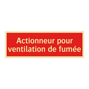 Actionneur pour ventilation de fumée