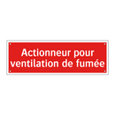 Actionneur pour ventilation de fumée
