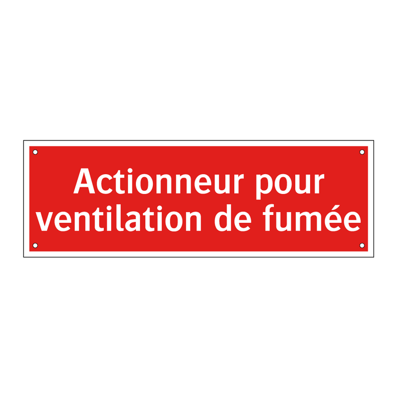 Actionneur pour ventilation de fumée