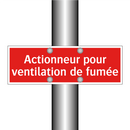 Actionneur pour ventilation de fumée