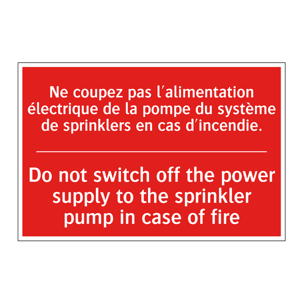 Ne coupez pas l'alimentation électrique /.../ - Do not switch off the power supply /.../