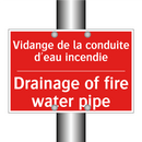 Vidange de la conduite d'eau incendie /.../ - Drainage of fire water pipe