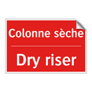 Colonne sèche - Dry riser