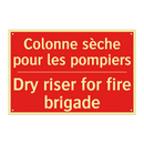 Colonne sèche pour les pompiers /.../ - Dry riser for fire brigade