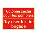 Colonne sèche pour les pompiers /.../ - Dry riser for fire brigade