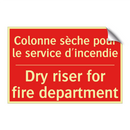 Colonne sèche pour le service /.../ - Dry riser for fire department