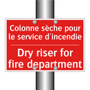 Colonne sèche pour le service /.../ - Dry riser for fire department