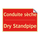Conduite sèche - Dry Standpipe